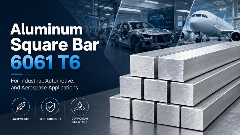 Aluminum square bar