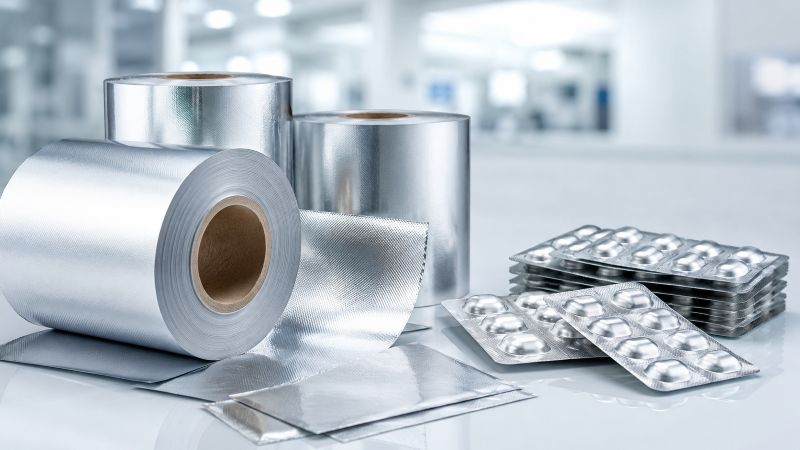 Aluminum foil pharmaceutical packaging